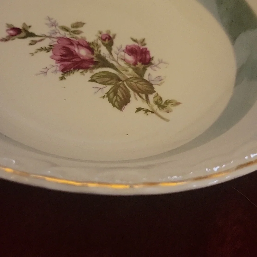 Vintage Westwood Bone China Elegant Lusterware Floral Gold Rim Serving Bowl - Picture 4 of 6
